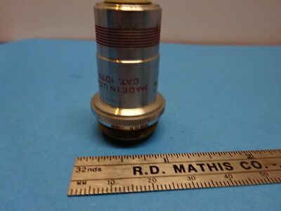 MICROSCOPE PART OPTICAL OBJECTIVE SPENCER AO 100X AMERICAN OPTICS AS IS #90-48