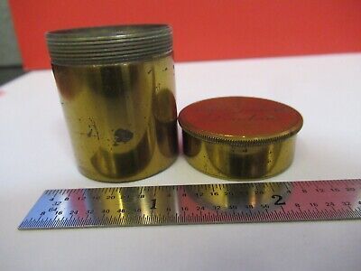 ANTIQUE BRASS HENRY CROUCH LONDON EMPTY OBJECTIVE CANISTER AS PICTURED &Q1-A-08