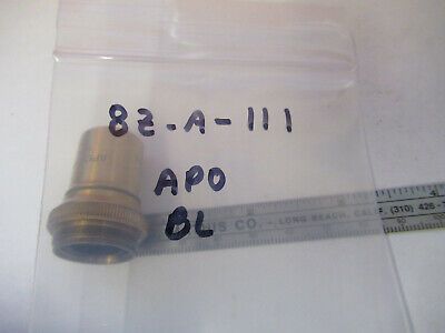 ANTIQUE BAUSCH LOMB APO 10X OBJECTIVE MICROSCOPE PART AS PICTURED &8z-a-111