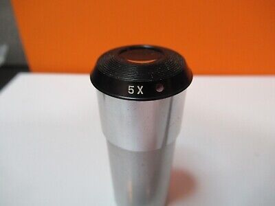 BAUSCH LOMB OCULAR 5X EYEPIECE OPTICS MICROSCOPE PART AS PICTURED &Q6-A-96