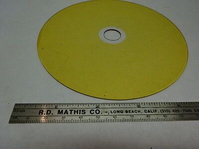 COATED ROUND GLASS DISC HARD DRIVE TEST OPTICAL OPTICS AS PICTURED &83-40