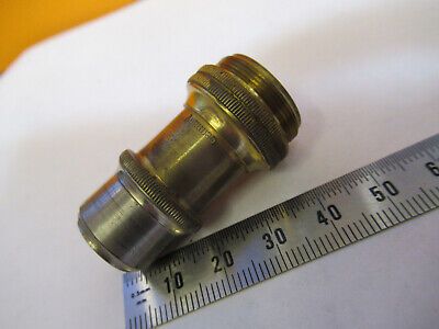 ANTIQUE ERNST LEITZ "6" BRASS OBJECTIVE MICROSCOPE PART AS PICTURED 4B-FT-31