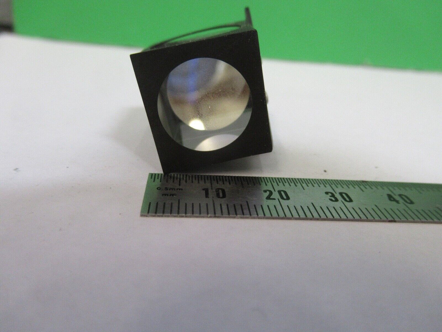 BAUSCH LOMB GLASS PRISM HEAD OPTICS MICROSCOPE PART AS PICTURED Q7-B-36