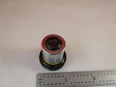 FOR PARTS MICROSCOPE  PART OBJECTIVE NIKON  M10X OPTICS AS IS #80-76