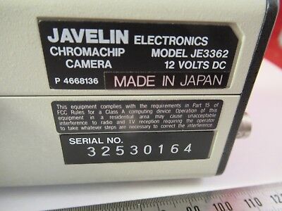 JAVELIN CCD CAMERA MCS JE3362 MICROSCOPE PART AS PICTURED #FT-4-122