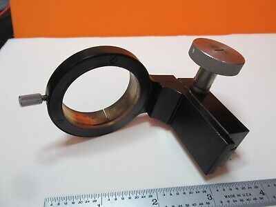 LEITZ WETZLAR GERMANY BRASS CONDENSER HOLDER for MICROSCOPE AS PICTURED &16-C-14