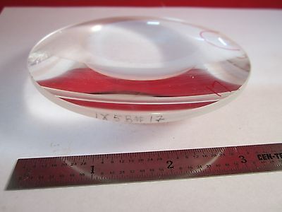 OPTICAL GLASS CONVEX CONCAVE LENS [chipped on edge] LASER OPTICS BIN#C6-7-B