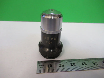 WETZLAR OBJECTIVE 45X LENS OPTICS  MICROSCOPE PART AS PICTURED &Z1-A-226