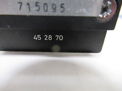 ZEISS AXIOTRON GERMANY POL MIRROR 452870 SLIDE OPTICS MICROSCOPE PART #FT-3-22