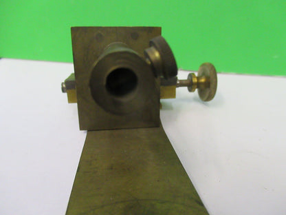 ANTIQUE BRASS STAGE ADJUST UNKNOWN RARE COLLIMATOR SCOPE PART AS PICTURE Z4-B-88