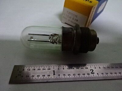 MICROSCOPE PART REICHERT LAMP BULB 6V 15W 13702M PHILIPS OPTICS AS IS #AE-15