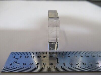 OPTICAL BK7 FLAT GLASS BEVELED SQUARE LASER OPTICS AS PIC &A7-A-54