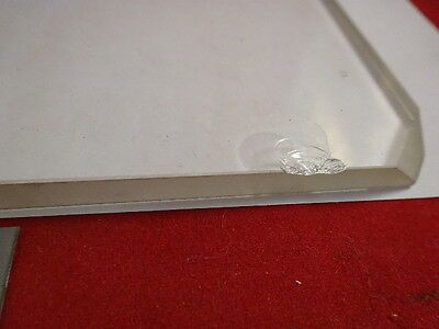 HUGE GLASS STAGE OLYMPUS MICROSCOPE PART OPTICAL OPTICS AS PICTURED &86-68