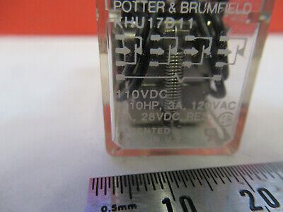 POTTER BRUMFIELD ELECTRIC RELAY 110VDC KHU17D11  AS PICTURED &8Y-A-36