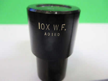 AO180 AMERICAN EYEPIECE 10X WF OPTICS MICROSCOPE  PART AS PICTURED #H9-C-28