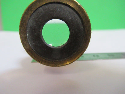 ANTIQUE BRASS RARE UK ENGLAND EYEPIECE MICROSCOPE PART AS PICTURED P2-B-30