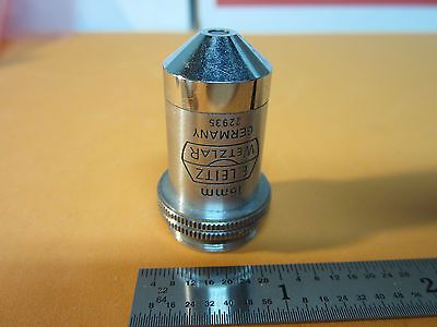 MICROSCOPE PART OBJECTIVE LEITZ WETZLAR 12.5X APO GERMANY OPTICS BIN#21