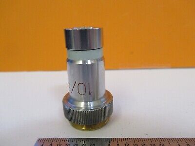 VICKERS ENGLAND OBJECTIVE 10X LENS OPTICS MICROSCOPE PART AS PICTURED &50-A-28