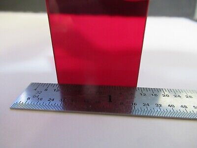 OPTICAL RED SCHOTT ROUND FILTER OPTICS AS PIC &A7-A-55