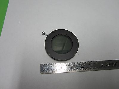 MICROSCOPE PART POLARIZER FILTER ROUND OPTICS  BIN#F1-20