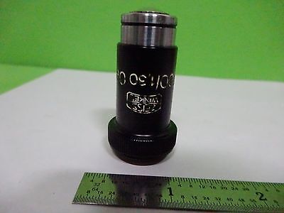 MICROSCOPE PART OBJECTIVE ZEISS WINKEL 100X GERMANY OPTICS AS IS BIN#V8-26