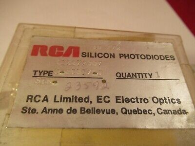 RCA SILICON PHOTODIODE C-31817-J SENSOR LASER OPTICS AS PICTURED &29-A-13