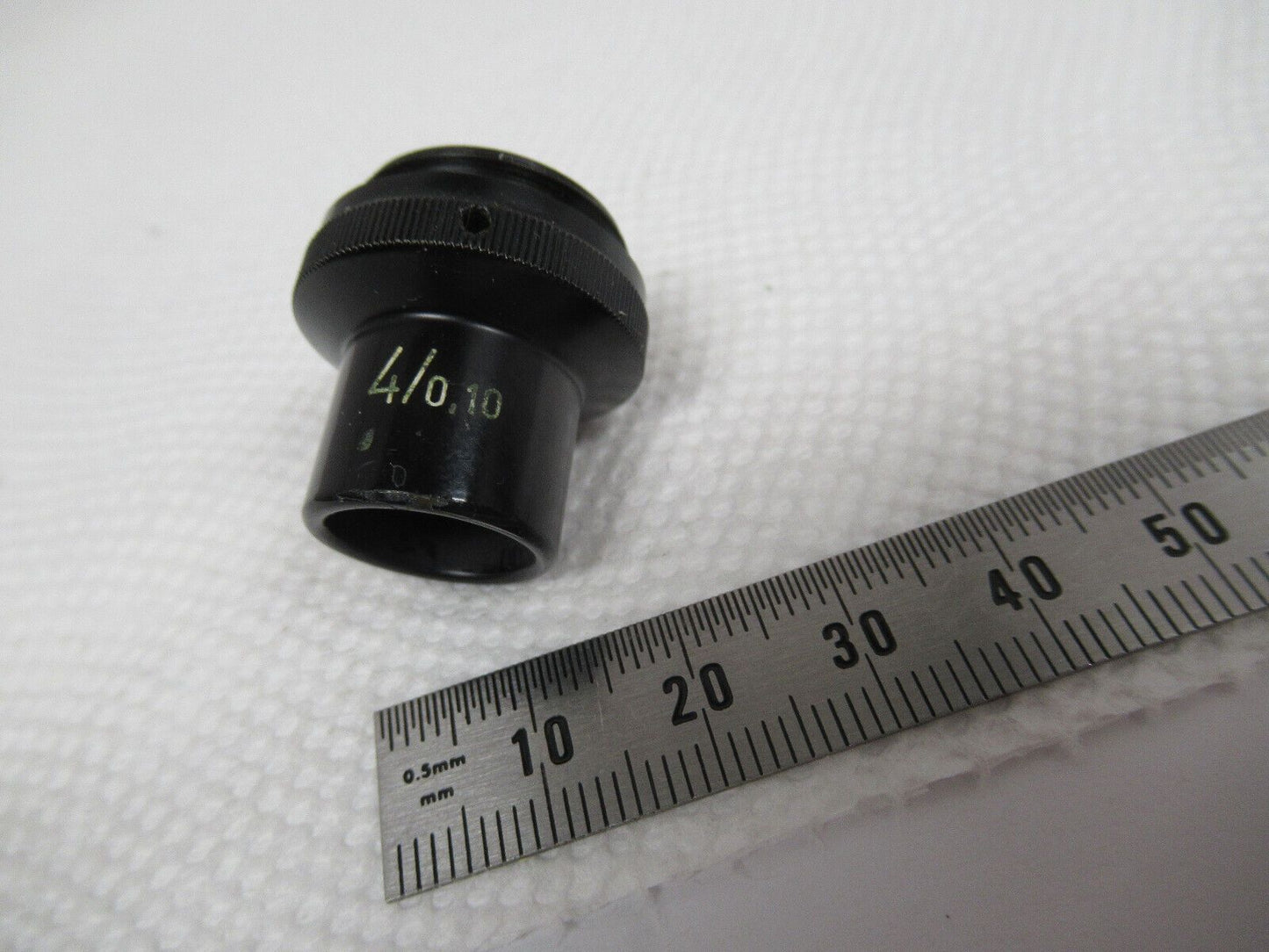 WILD HEERBRUGG SWISS M11 OBJECTIVE 4X LENS MICROSCOPE PART AS PICTURED W1-A-85