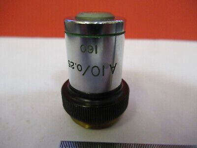 BAUSCH LOMB OBJECTIVE 10X /160 LENS OPTICS MICROSCOPE PART AS PICTURED &8Y-A-21