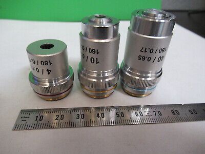 ASSORTED OBJECTIVES LENSES OPTICS LOT MICROSCOPE PART AS PICTURED Z1-A-62