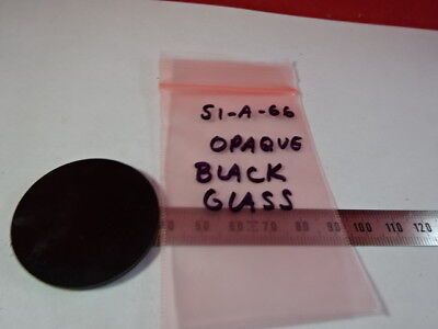 OPTICAL OPAQUE BLACK FILTER GLASS OPTICS AS IS &51-A-66