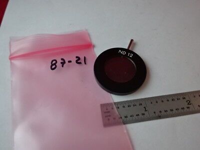 NEUTRAL DENSITY FILTER ND12 MICROSCOPE PART OPTICS AS IS &87-21