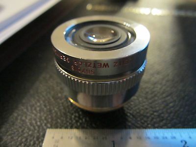 MICROSCOPE PART LEITZ GERMANY OPTICS OBJECTIVE PL FLUOTAR 10X