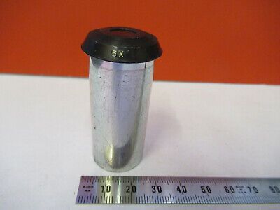 BAUSCH LOMB 5X EYEPIECE LENS OPTICS VINTAGE MICROSCOPE PART AS PICTURED &FT-5-N