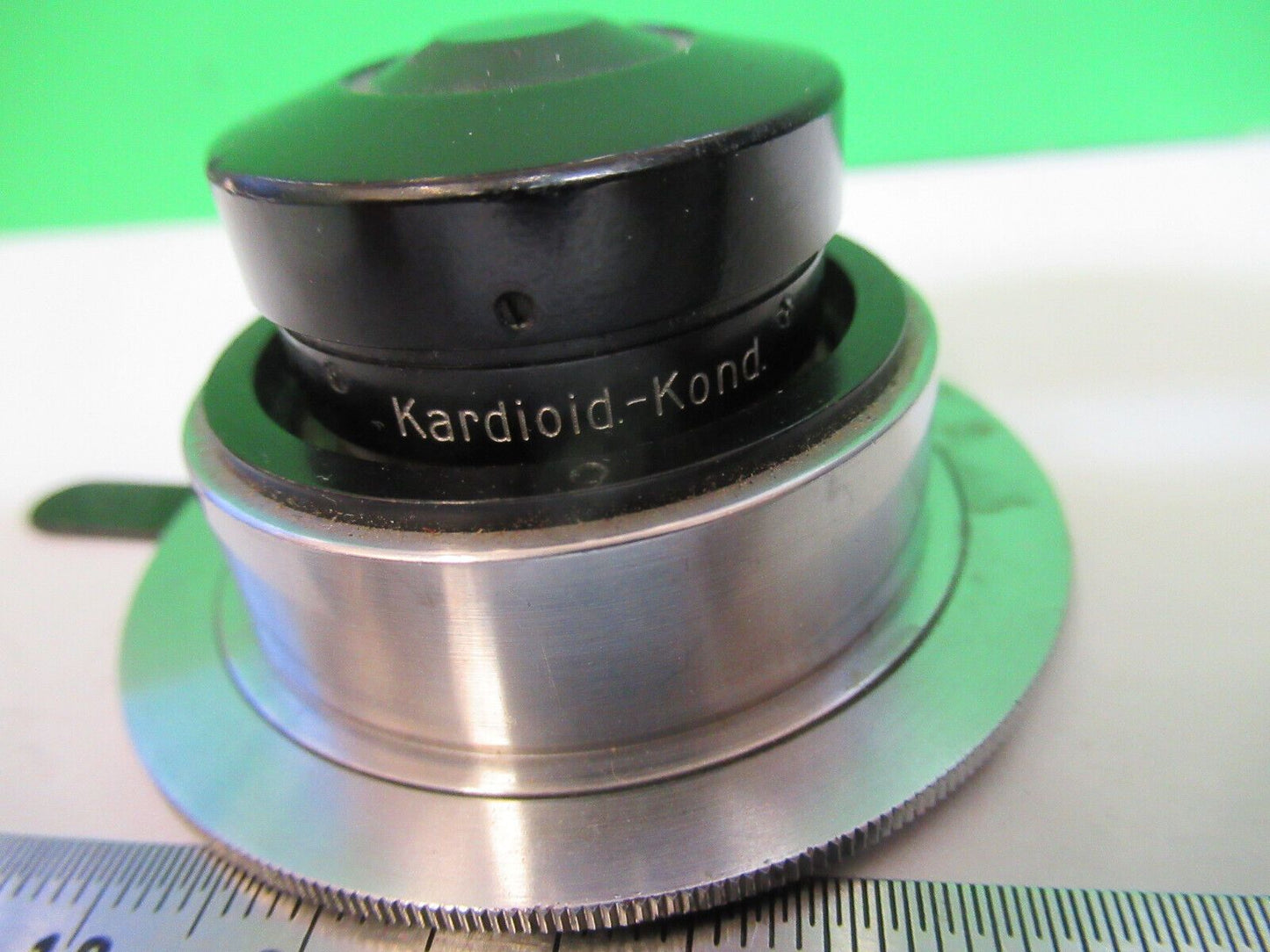 CARL ZEISS KARDIOID CONDENSER OPTICS MICROSCOPE PART AS PICTURED P2-B-58