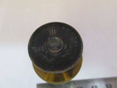 ANTIQUE 1860's SEIBERT GERMANY EYEPIECE III MICROSCOPE PART AS PICTURED &F1-A-32