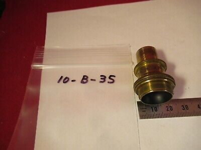 ANTIQUE BRASS OBJECTIVE BAUSCH LOMB 1/12 OPTICS MICROSCOPE AS PICTURED #10-B-35