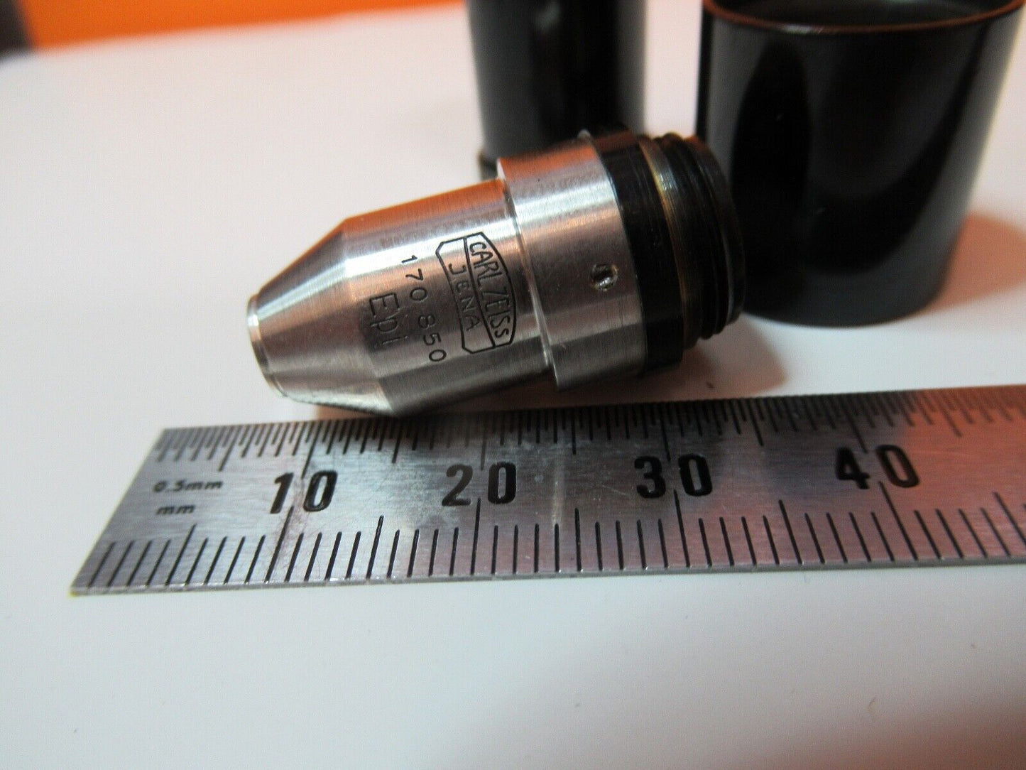 CARL ZEISS JENA OBJECTIVE EPI 7.5X OPTICS MICROSCOPE PART AS PICTURED &14-B-24