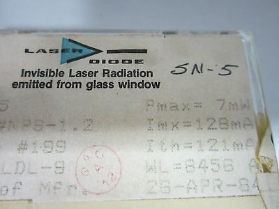 OPTICAL DIODE LASER 7 mW 845 nm LASER OPTICS  BIN#8C