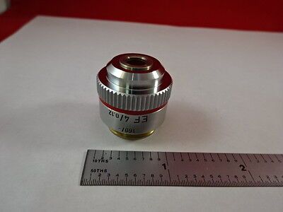 MICROSCOPE PART LEITZ WETZLAR GERMANY OBJECTIVE EF 4X OPTICS AS IS BIN#L9-B-01