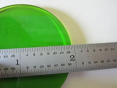 MICROSCOPE PART LEITZ GERMANY GREEN GLASS FILTER OPTICS AS IS BIN#15-B-11