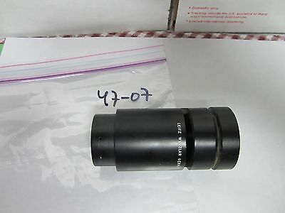 MICROSCOPE PART TUBUS + LENS LEITZ WETZLAR GERMANY BIN#47-07