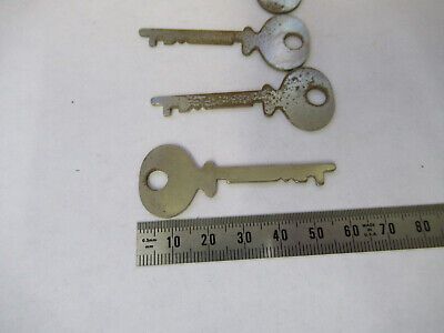 LOT ASSORTED CASE KEYS BLANKS MICROSCOPE PART AS PICTURED &H1-B-60