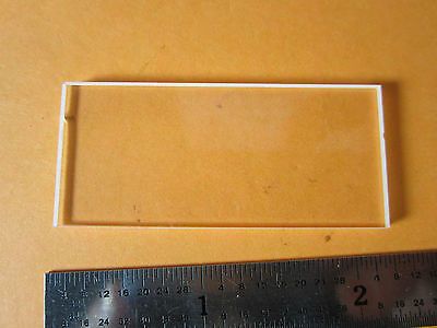 OPTICAL BK7 GLASS PLATE 5.4x2.4x0.22 cm LASER OPTICS BIN#D7-11