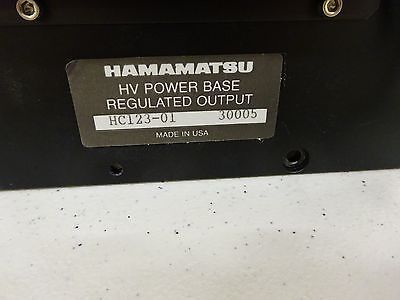 OPTICAL HAMAMATSU PHOTOMULTIPLIER + POWER BASE NICE LASER OPTICS AS IS BIN#TA-2B