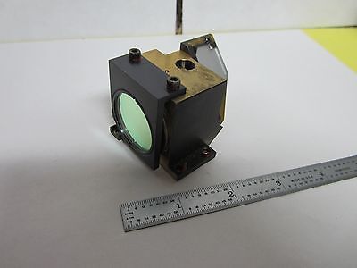 OPTICAL MICROSCOPE LEITZ BRASS MOUNTED FILTER + MIRROR OPTICS AS IS BIN#J4-10