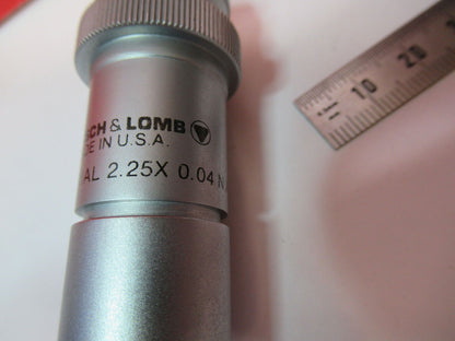 INDUSTRIAL LWD BAUSCH LOMB OBJECTIVE 2.25X MICROSCOPE PART AS PICTURED F8-C-12