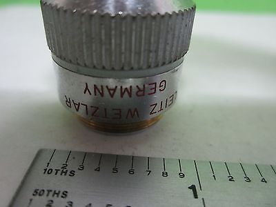 FOR PARTS MICROSCOPE OBJECTIVE LEITZ LL20X [cracked lens] AS IS OPTICS S9-32