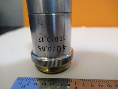 REICHERT AUSTRIA OBJECTIVE 40X /160 OPTICS MICROSCOPE PART AS PICTURED &1E-C-65