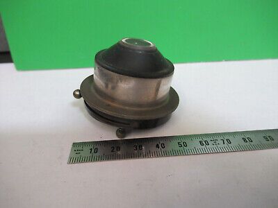 CONDENSER + IRIS for ANTIQUE ERNST LEITZ MICROSCOPE PART AS PICTURED &Q9-A-27