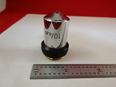 MICROSCOPE PART WILD SWISS OBJECTIVE 10X OPTICS AS IS B#C5-H-22